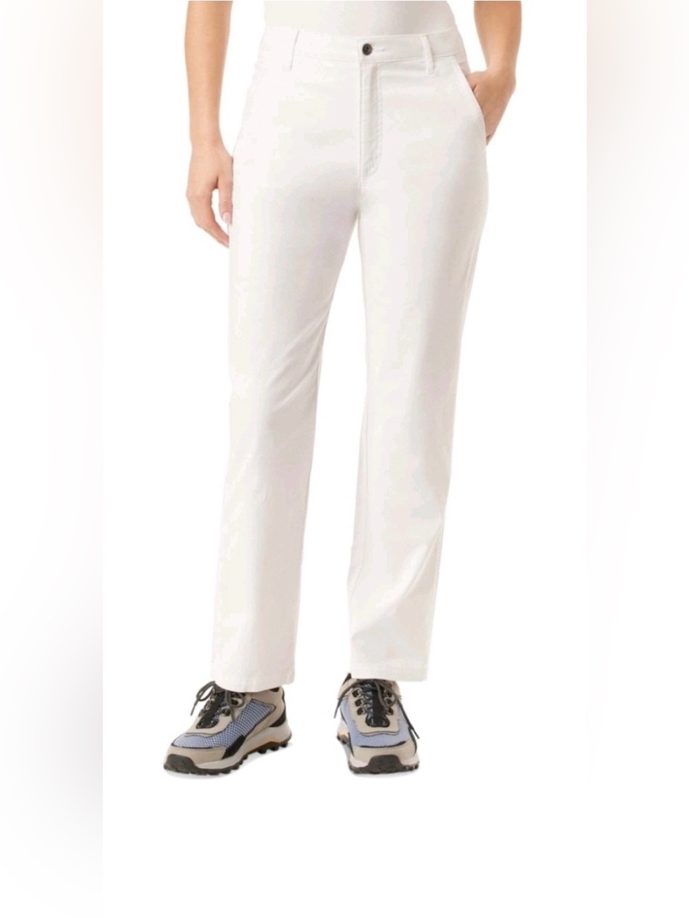 149 Bass Outdoor Women's White Straight Leg Pants Sz 6